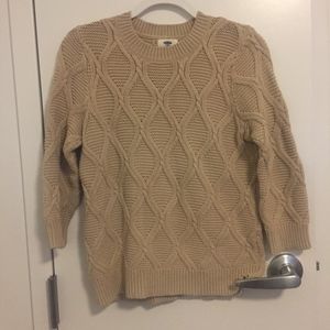 Old Navy Knit Cream Sweater